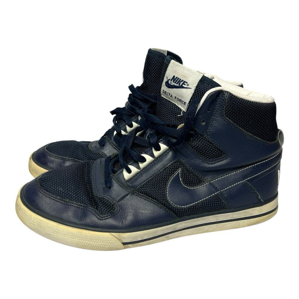 Nike Delta Force AC High Shoes Blue Basketball Lace up Sneakers Size 11